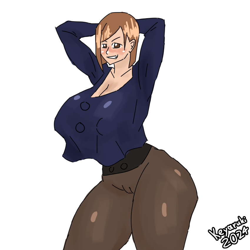 Rule 34 – 1female 1girls 2d 2d (artwork) ass big ass big breasts big hips big thighs boobs bigger than head breasts brown hair female female focus female only flat colors gigantic breasts hips jujutsu kaisen keyaruki kugisaki nobara massive breasts shiny skin signature simple background simple coloring solo solo focus standing thick thighs thighs twitter link unrealistic proportions voluptuous voluptuous female | 12061393