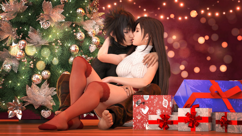 Rule 34 – 1boy 1boy1girl 1girls 3d 3d (artwork) artist name barefoot black hair black turtleneck christmas christmas decorations christmas lights christmas present christmas tree earrings final fantasy final fantasy vii final fantasy vii rebirth final fantasy vii remake final fantasy xv fit female gift box hand behind head hand on shoulder highres kissing lingerie long hair noctis lucis caelum older female overknees patreon username red eyes red stockings romantic romantic ambiance short hair sitting on lap sleeveless turtleneck stockings thighhighs tifa lockhart tifacaelum toned turtleneck underwear white turtleneck younger male | 12132481