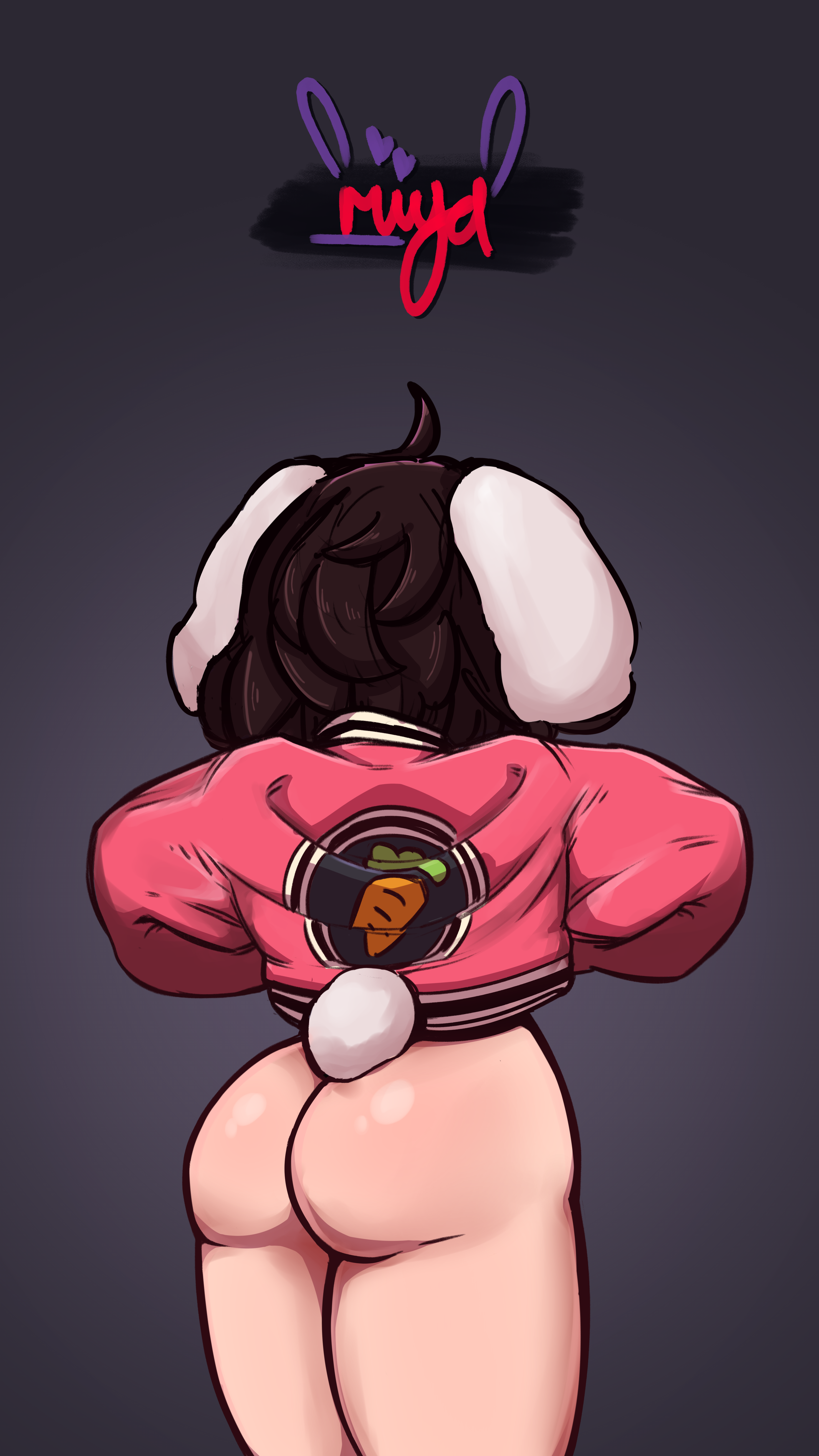 Rule34 – animal_ears ass back_view brown_hair inaba_tewi jacket rabbit_ears riiya932 touhou_project