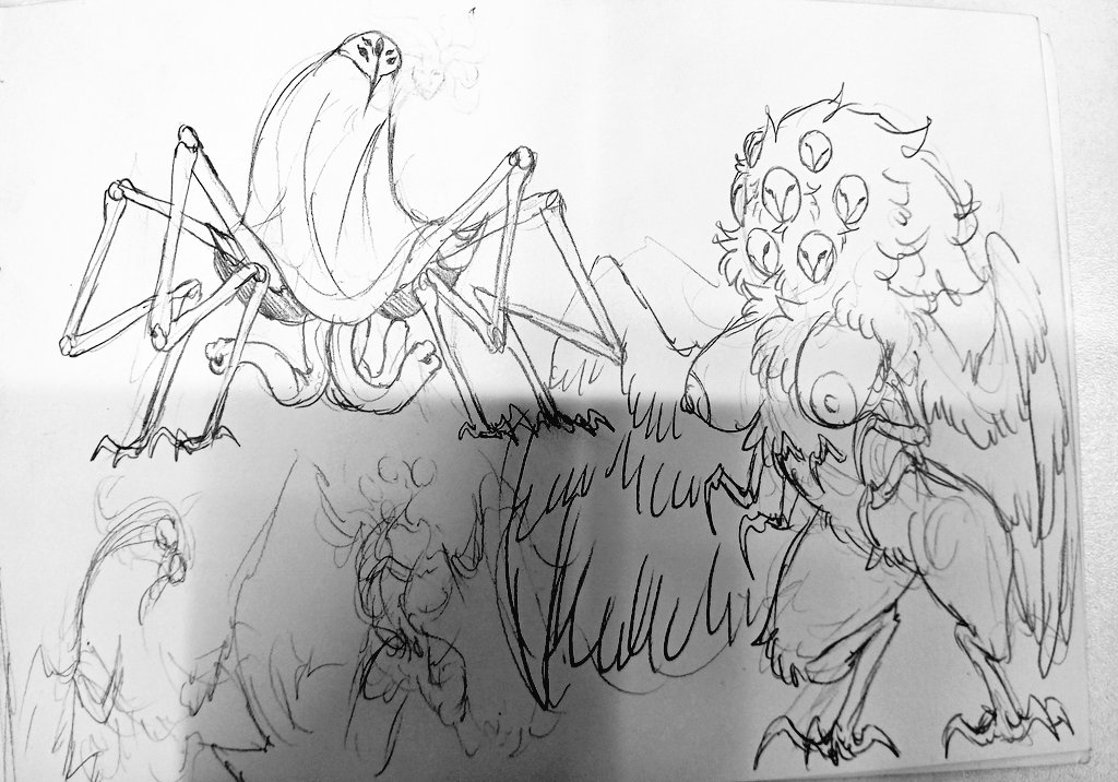 Rule 34 – arthropod limbs avian concept art drawing multi face tentacle mouth unnamed character ze blackball.d zeblackballd (artist) | 12167602