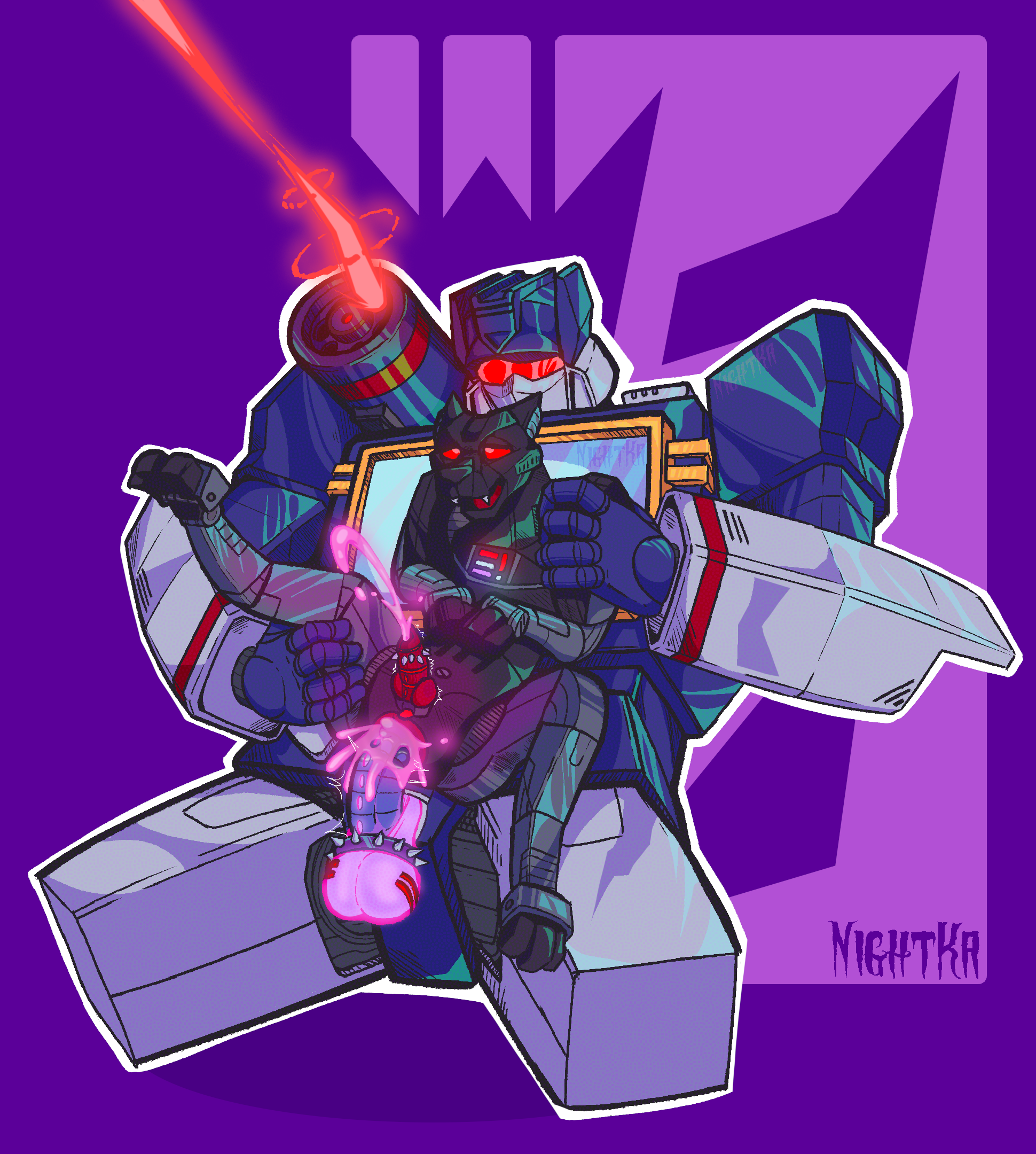 Rule34 – accessory animal_genitalia animal_penis arm_spikes bodily_fluids cock_ring cum cum_inside cumshot duo ejaculation elbow_spikes felid feline_genitalia feline_penis feral feral_penetrated genital_fluids genitals glowing glowing_cum glowing_eyes glowing_genitalia holding_leg humanoid humanoid_genitalia humanoid_on_feral humanoid_penis jewelry laser_beam machine male male/male mammal mechanical_penis mouthguard mouthless nightka open_mouth pantherine paws penetration penis penis_accessory penis_jewelry raised_leg red_eyes robot robot_humanoid shooting shoulder_cannon size_difference spikes spikes_(anatomy) unusual_bodily_fluids unusual_cum unusual_genital_fluids visor zoophilia