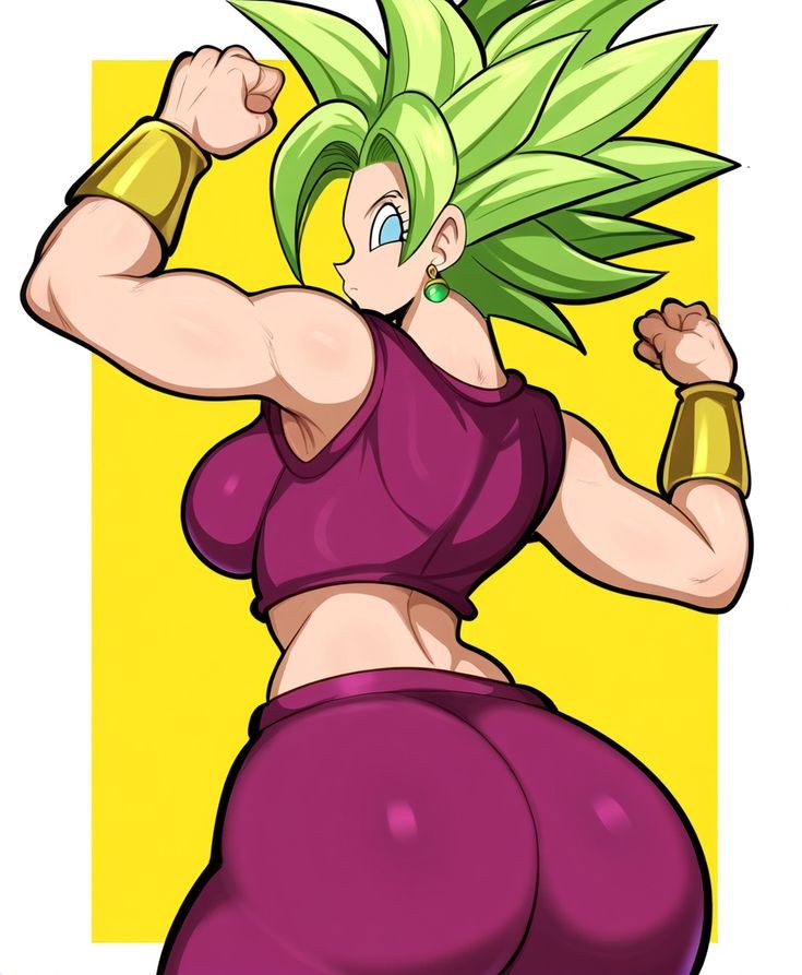 Rule 34 – 1female 1girls ai ai generated back view big ass big breasts curvy dragon ball dragon ball super female flexing arms hands up kefla looking at viewer looking back view from back | 12291124