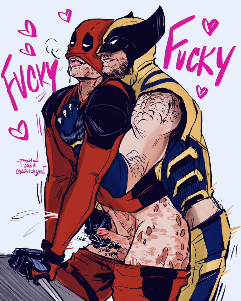 Rule 34 – anal anal sex balls bara body hair boner costume cum deadpool deadpool & wolverine (2024) erection gay handjob james howlett male male only marvel marvel comics muscles muscular orgasm penis ponderosa sex sideburns wade wilson wolverine (x-men) x-men | 12292340