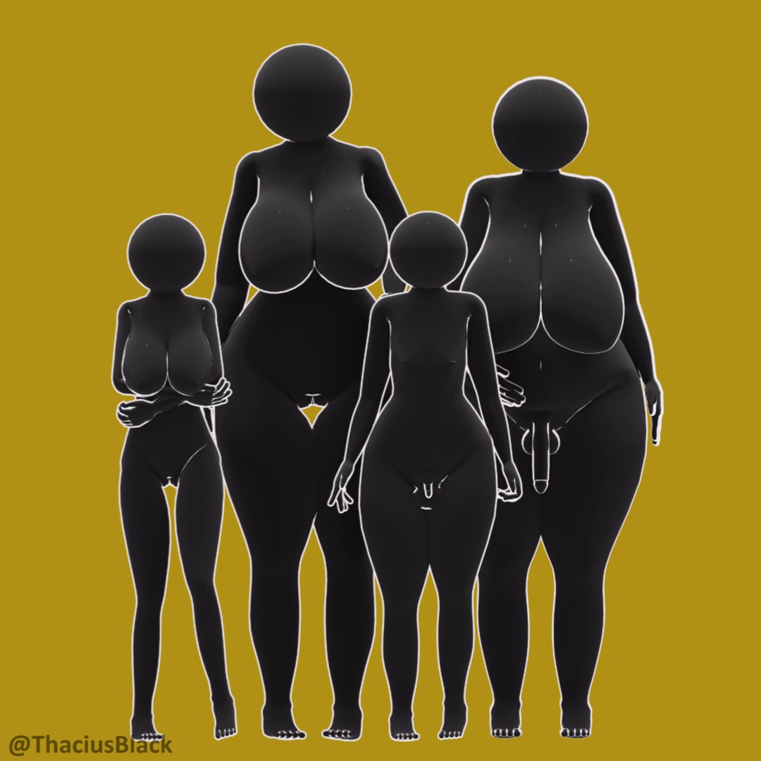 Rule 34 – 1boy 1futa 2girls 3d 3d (artwork) 3d model big ass big breasts big penis black body femboy flaccid flaccid penis futanari huge ass huge breasts huge cock larger female larger futanari orange background size difference smaller female smaller male standing warning sign warning sign person | 12307249