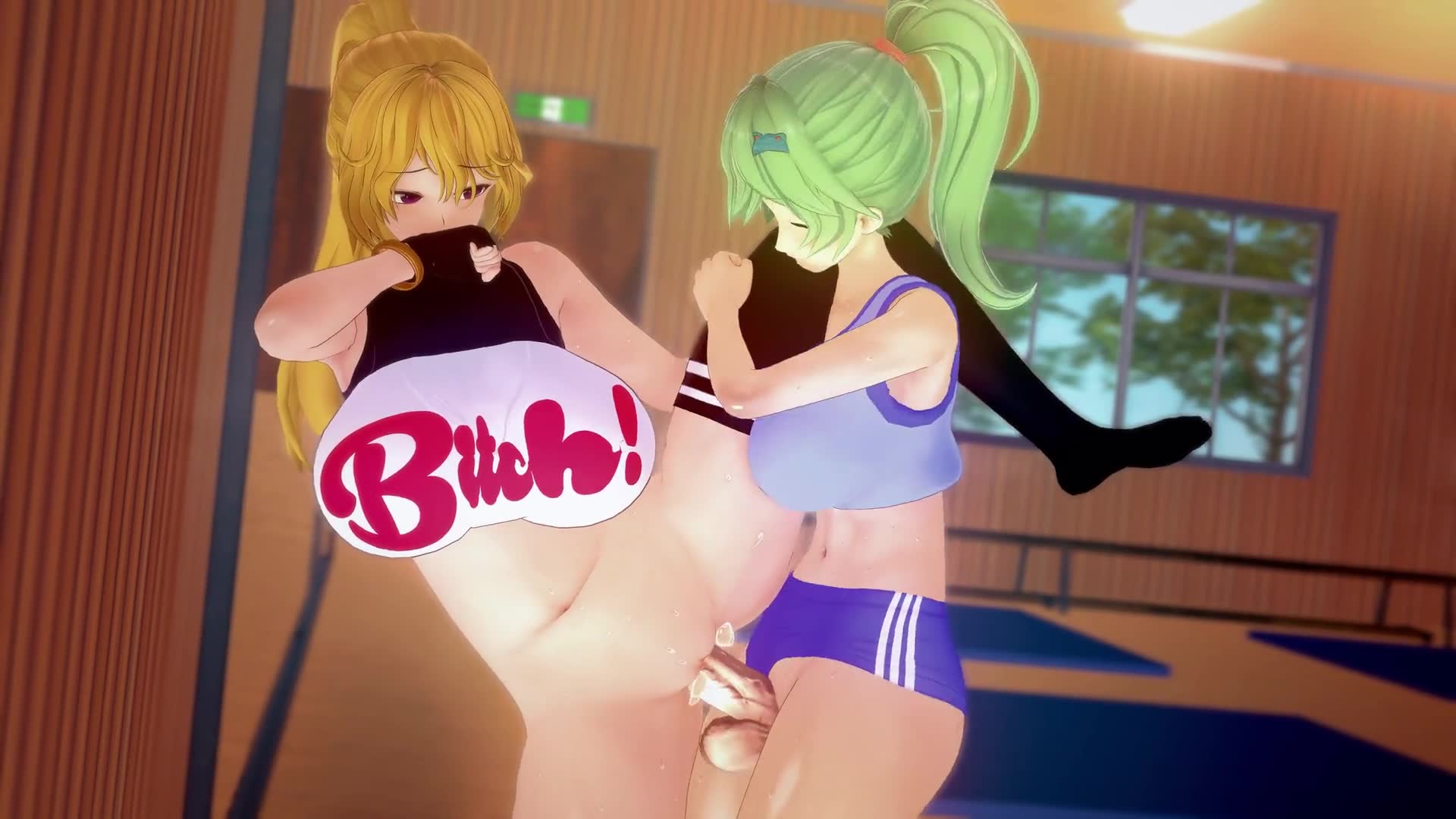 Rule34 – 1futa 1girls big_breasts blonde_hair breasts cum cum_in_pussy cum_inside female futa_on_female futanari gigantic_breasts green_eyes green_hair hongcha03 human interspecies interspecies_sex legs_up mature_female milf purple_eyes pussy_juice pussy_juice_drip sex touhou_weird_storage vaginal_penetration vaginal_sex video youkai