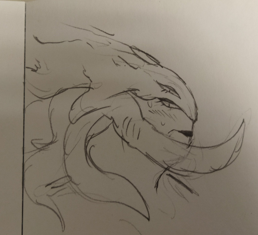 Rule 34 – blush drawing eyelashes face focus head only horns lips looking at viewer multi eye sweatdrop the brute (zeblackballd) ze blackball.d zeblackballd (artist) | 12167372