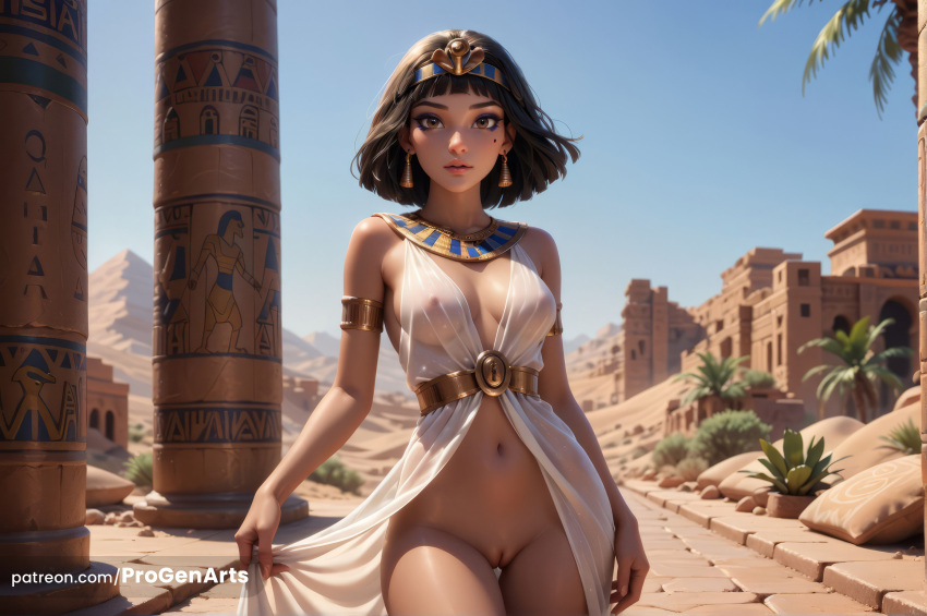 Rule 34 – 1girls ai generated ankh armlet artist name bare shoulders black hair blue sky blunt bangs breasts breasts apart brown eyes building covered nipples cowboy shot dark-skinned female dark skin day desert dress earrings egyptian egyptian clothes egyptian female eye of horus eyeshadow facial mark facial tattoo hi res hoop earrings jewelry lips looking at viewer makeup medium breasts navel nipples no bra no panties nose outdoors palm tree parted lips patreon username pillar progenarts pussy sand see-through short hair sky sleeveless sleeveless dress solo standing tattoo thigh gap tree uncensored usekh collar watermark white dress | 12291044
