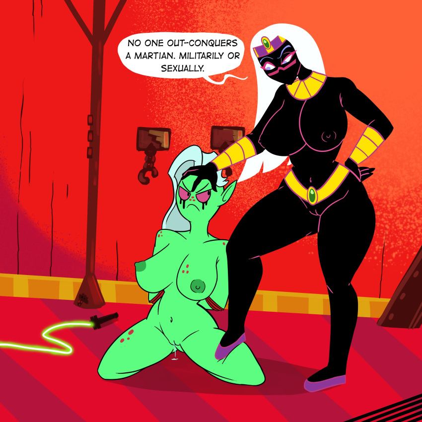 Rule 34 – alien alien girl alien humanoid black body cartoon network dialogue disney disney channel duck dodgers female female focus female only lesbian domination looney tunes lord dominator martian martian (duck dodgers) mostly nude female mouthless mouthless female naked naked female noseless nude nude female queen tyr’ahnee tiltedgiraffe wander over yonder warner bros warner brothers white hair | 12322724