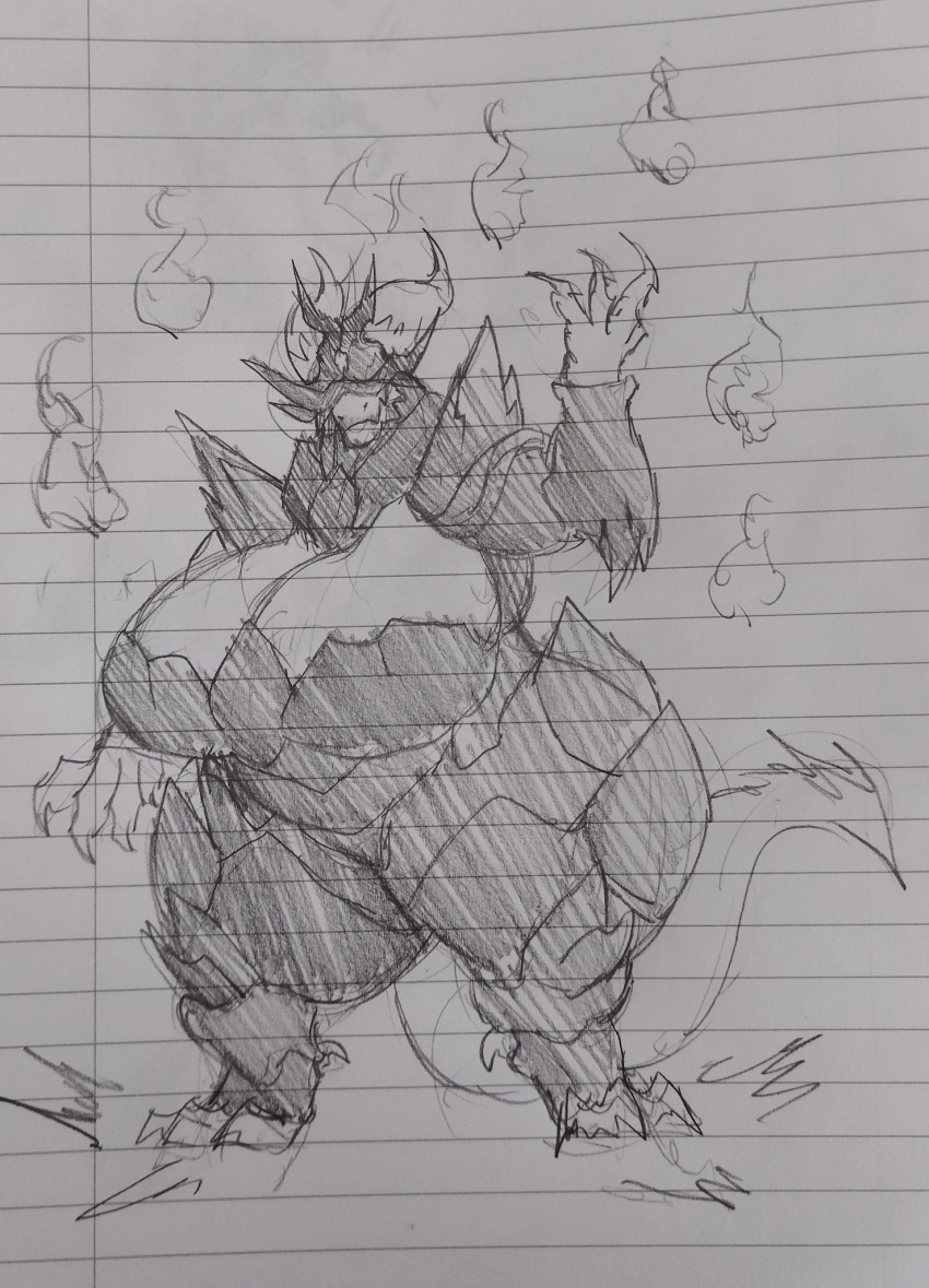 Rule 34 – armor cleavage concept art dragon dragon girl drawing fire flagartha (zeblackballd) gigantic breasts helmet tail the volcanic empress (zeblackballd) thick thighs wide hips ze blackball.d zeblackballd (artist) | 12167349