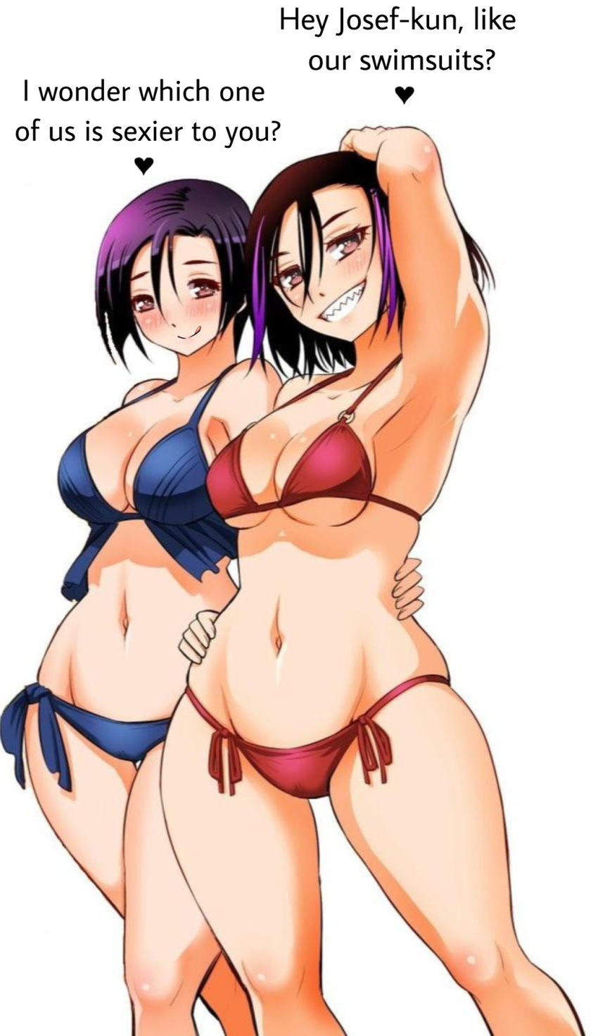 Rule 34 – 2girls aoi kodera armpits bangs big breasts bikini black hair blue bikini brown eyes color english josef fritzl licking lips medium breasts pov red bikini sakurako itachi sharp teeth short hair swimsuit yankee jk kuzuhana chan | 12225350