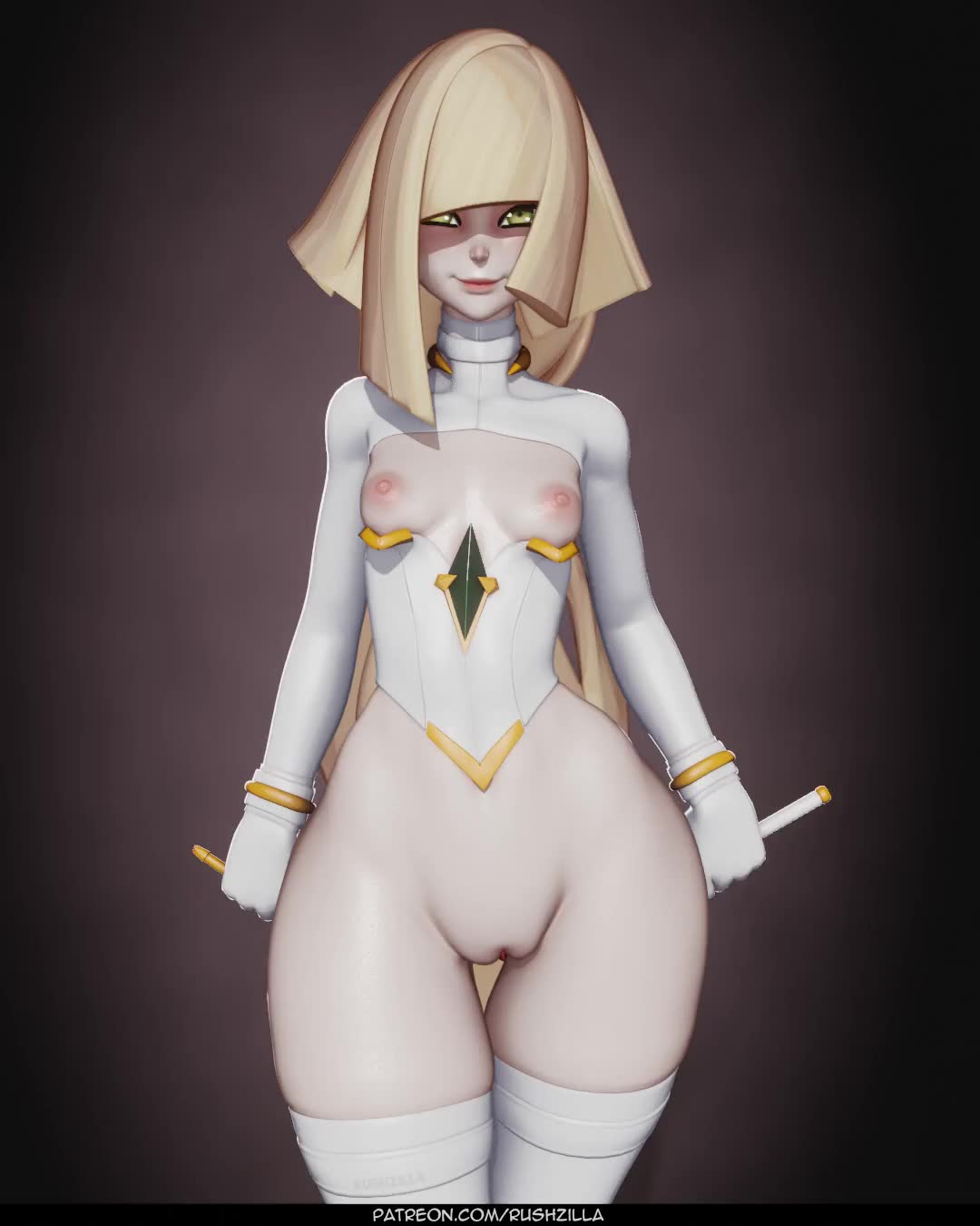 Rule34 – 1girls ass blonde_hair breasts bubble_butt female green_eyes huge_ass long_hair mature_female medium_breasts milf mother pokemon pussy thick_thighs turntable_(animation) video wide_hips