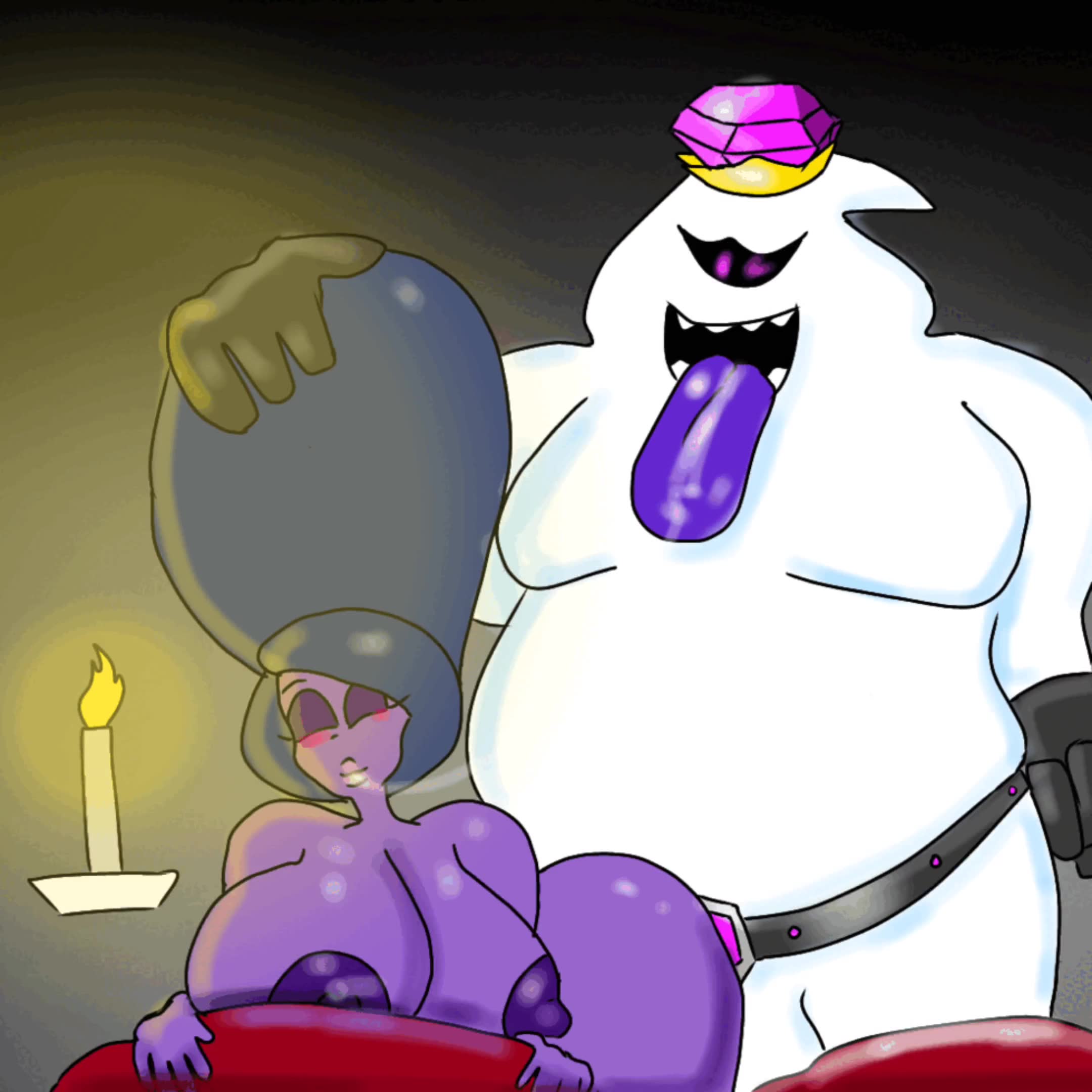 Rule34 – 1boy1girl belt big_breasts big_butt big_penis crown female king male male/female penis_in_pussy purple_body purple_tongue royalty sex sex_from_behind straight straight_sex tongue video white_body zesszoss2