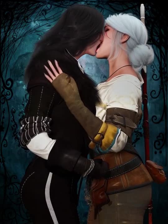 Rule34 – 2girls ai_generated black_hair cd_projekt_red closed_eyes clothing french_kiss kissing mascara ryonacomicsofficial scar shorter_than_10_seconds the_witcher_(series) tongue_out video white_hair yuri