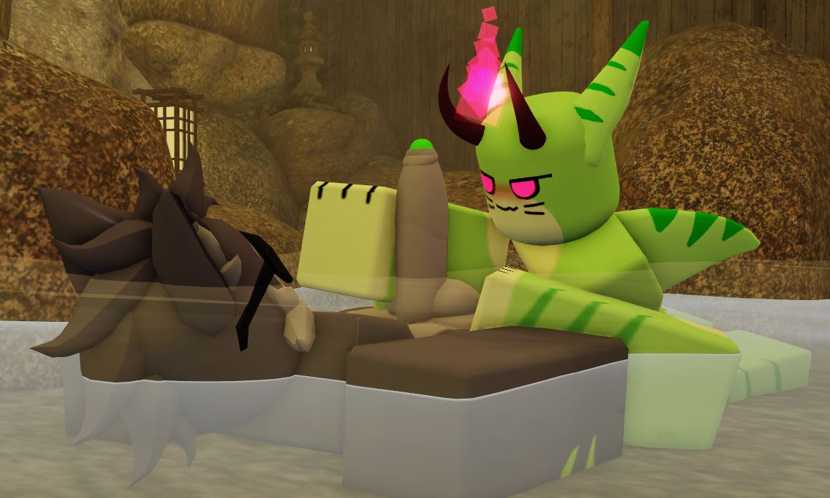 Rule 34 – andromorph anthro balls black body black fur blush duo erection fish fur genitals gootraxian green body horn intersex kaiju paradise male male/male marine nightshade (kaiju paradise) nude penis roblox shark watermelon shork (kaiju paradise) | 12698778