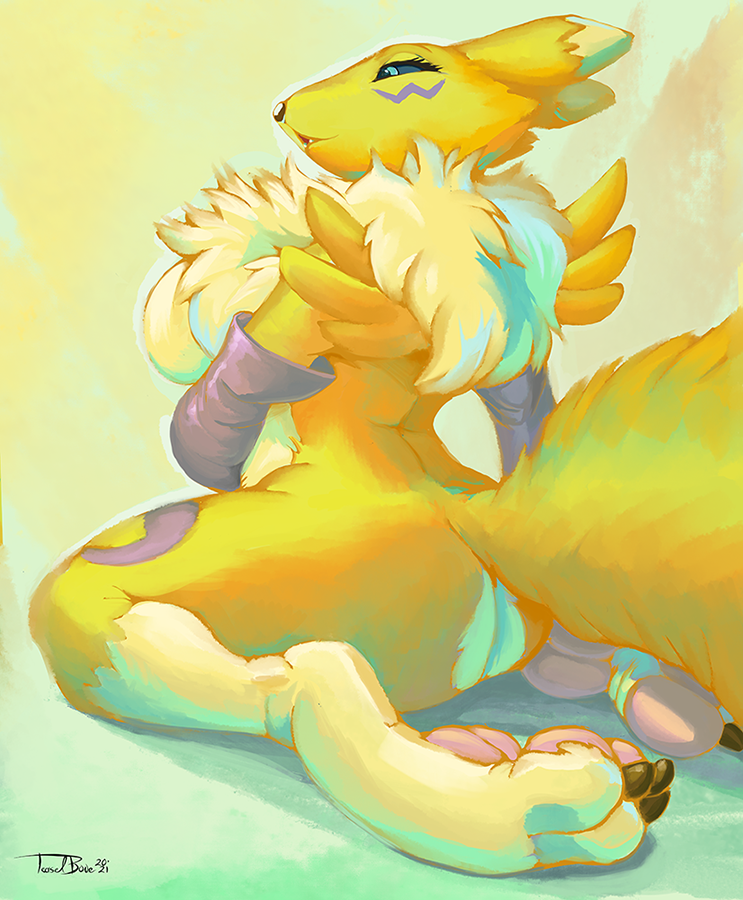 Rule 34 – 2021 anthro armwear armwear only artist name ass bandai namco big breasts big butt big feet black nose black sclera blue eyes breasts bridal gauntlets bridal gauntlets only canid canine claws clothing countershade fur countershade torso countershading digimon digimon (species) digital media (artwork) digital painting (artwork) dipstick ears ear markings eyelashes facial markings feet female female anthro fur head markings kneeling leg markings mammal markings mostly nude mostly nude anthro mostly nude female multicolored ears pawpads pink pawpads purple armwear purple clothing purple markings rear view renamon shaded side view signature simple background smile socks (marking) solo tail teaselbone text thick thighs thigh markings toe claws white body white countershading white feet white fur yellow body yellow fur | 12566226