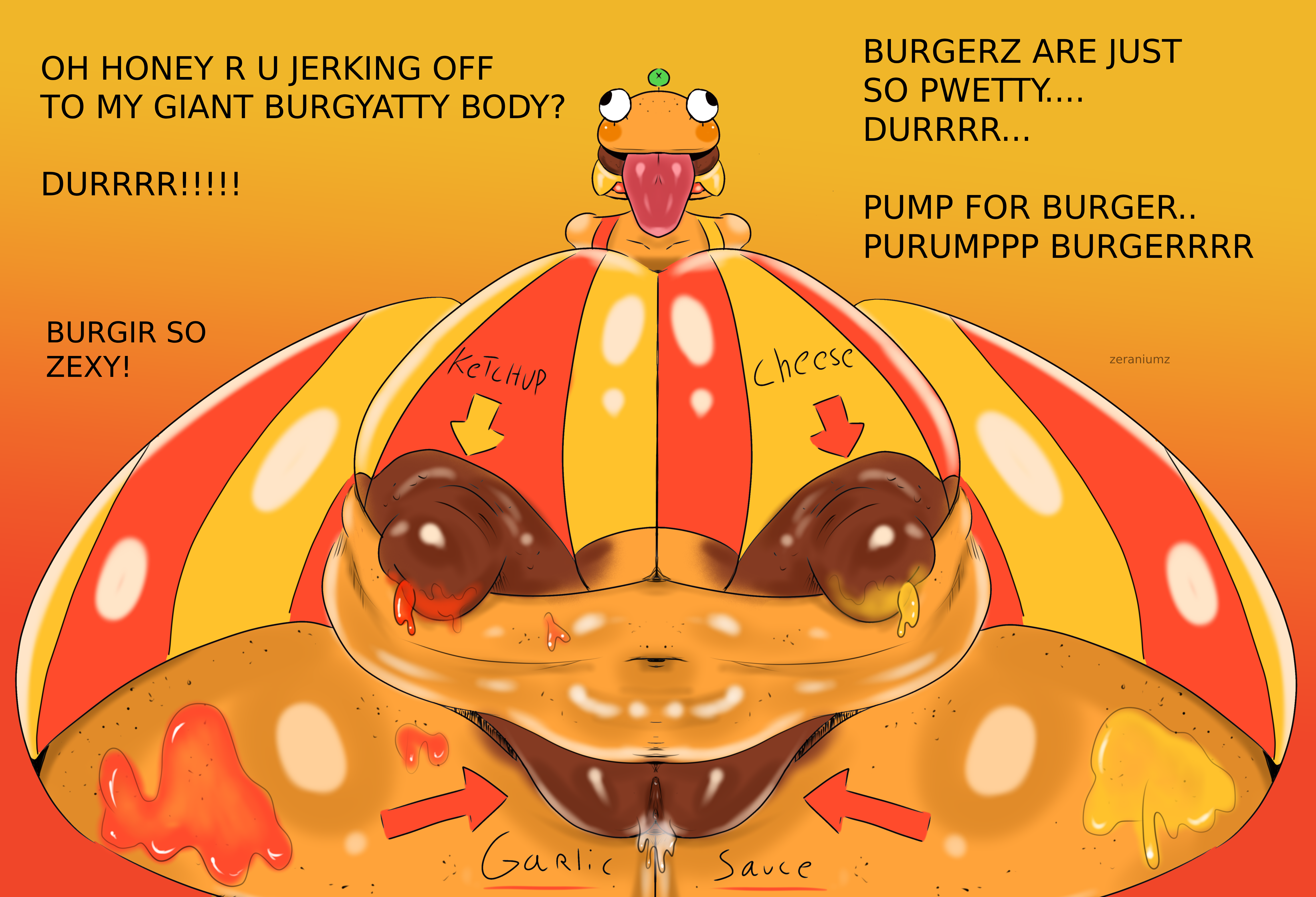 Rule34 – beef_boss_(fortnite) brainrot breasts burger cringe durr_burger food fortnite:_battle_royale huge_breasts hyper inanimate objectum tongue zeraniumz