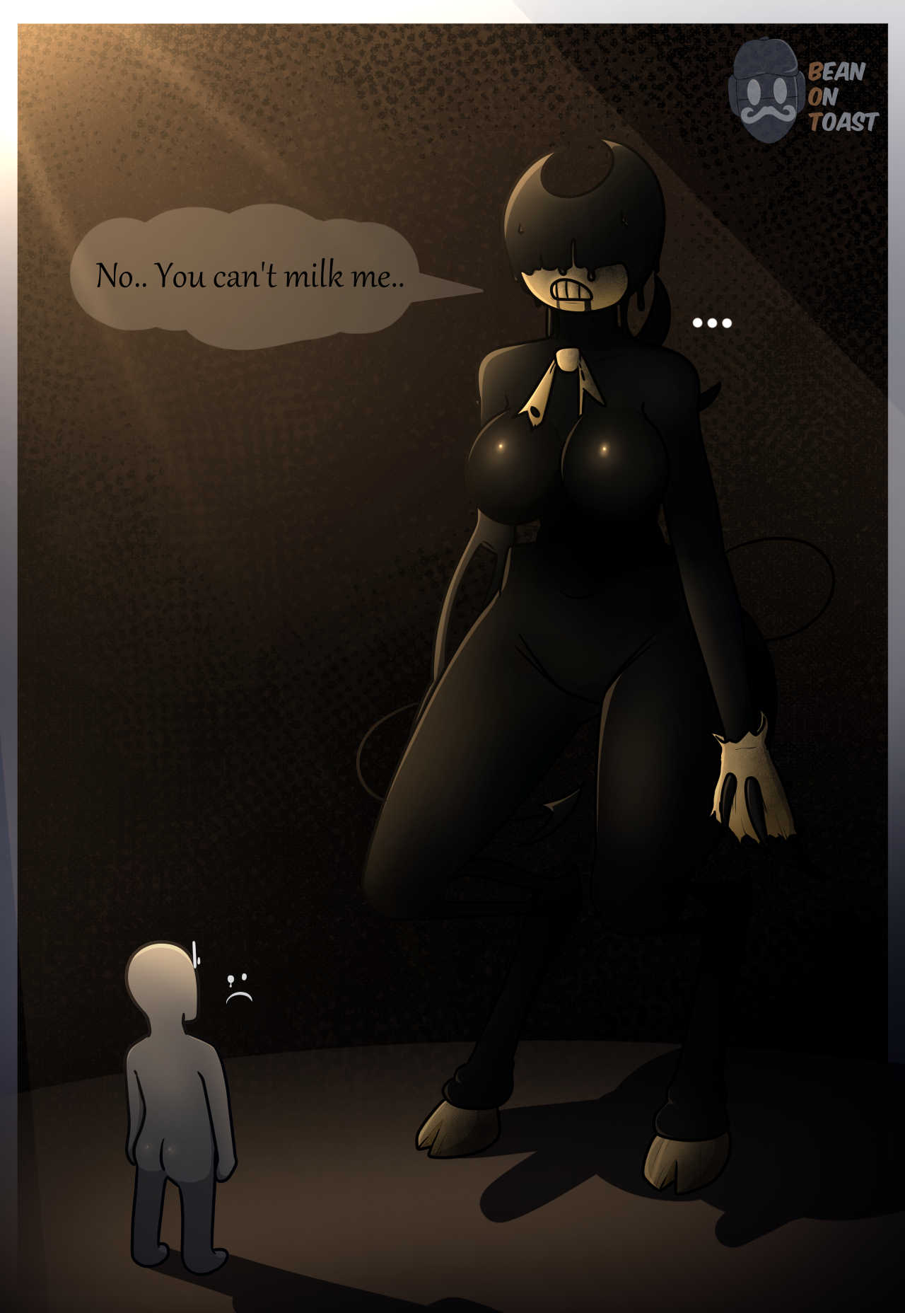 Bendy and Alice Angel in a suggestive scene