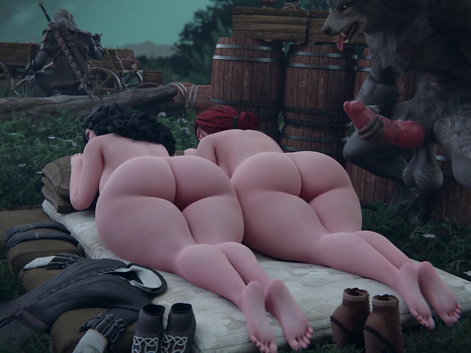 Rule34 – 1boy 2girls animal_genitalia barefoot big_ass big_penis black_hair cum_on_body excessive_cum huge_balls huge_cock jerking knotted_penis long_hair masturbation meis3d pawg red_hair sleeping sword the_witcher_(series) thick_thighs tied_hair video werewolf white_hair