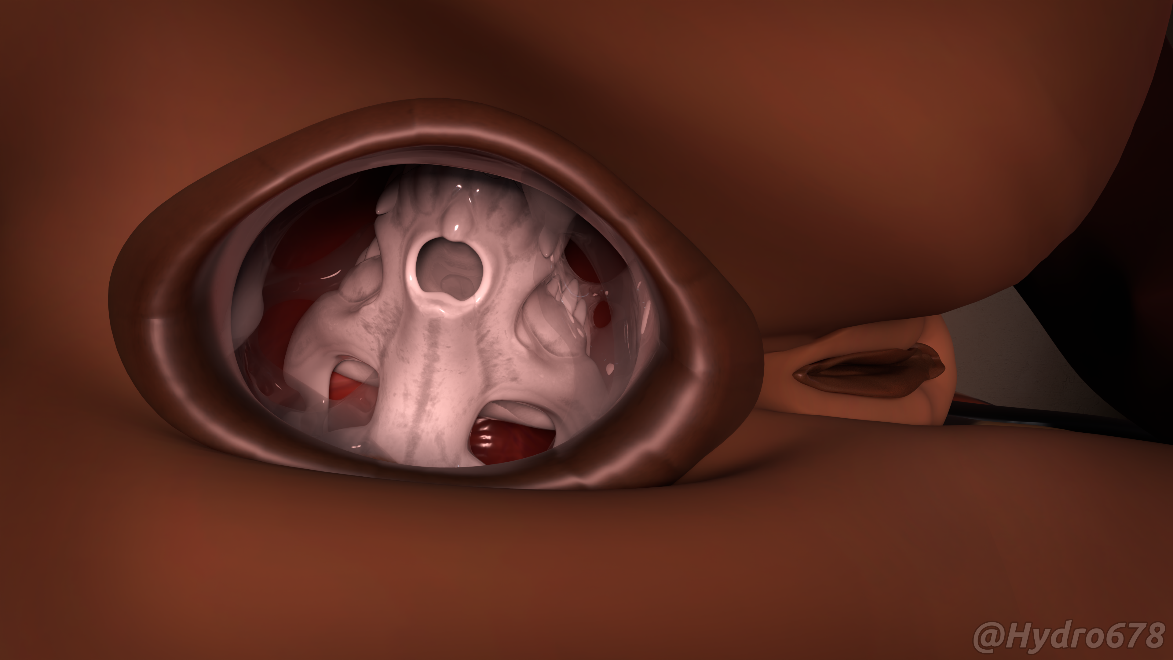 Intriguing anal slime play