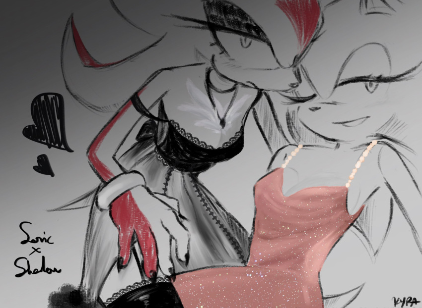 Rule 34 – 2girls dress eyeliner genderswap (mtf) goth multicolored body necklace red dress shadow the hedgehog sonic the hedgehog sonic the hedgehog (series) sparkling clothing tagme tomboy vignette yuri | 12632146