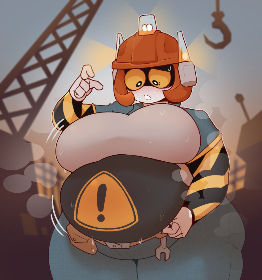 Rule 34 – 1girls ass belly belt blush blush lines breasts construction construction equipment construction helmet crane (machine) dabble emme (witchybigness) fat female female focus female only goggles hard hat hips hook hyper hyper breasts large ass large breasts lights nervous nervous sweat overweight overweight female robot security light stomach sweat thick thighs thighs tool belt tools warning sign weight gain wide hips wrench | 12662249