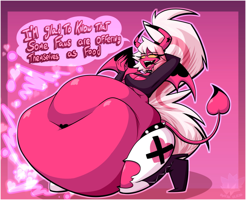 Rule 34 – belly big belly breasts cleavage demon demon girl els3d female pred helluva boss huge belly long hair succubus verosika mayday (helluva boss) very long hair vore vore belly willing pred willing prey willing vore | 12573159