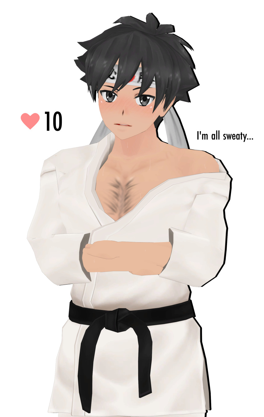 Rule 34 – budo masuta looking at viewer male only slutforbara strip challenge yandere simulator | 12598768