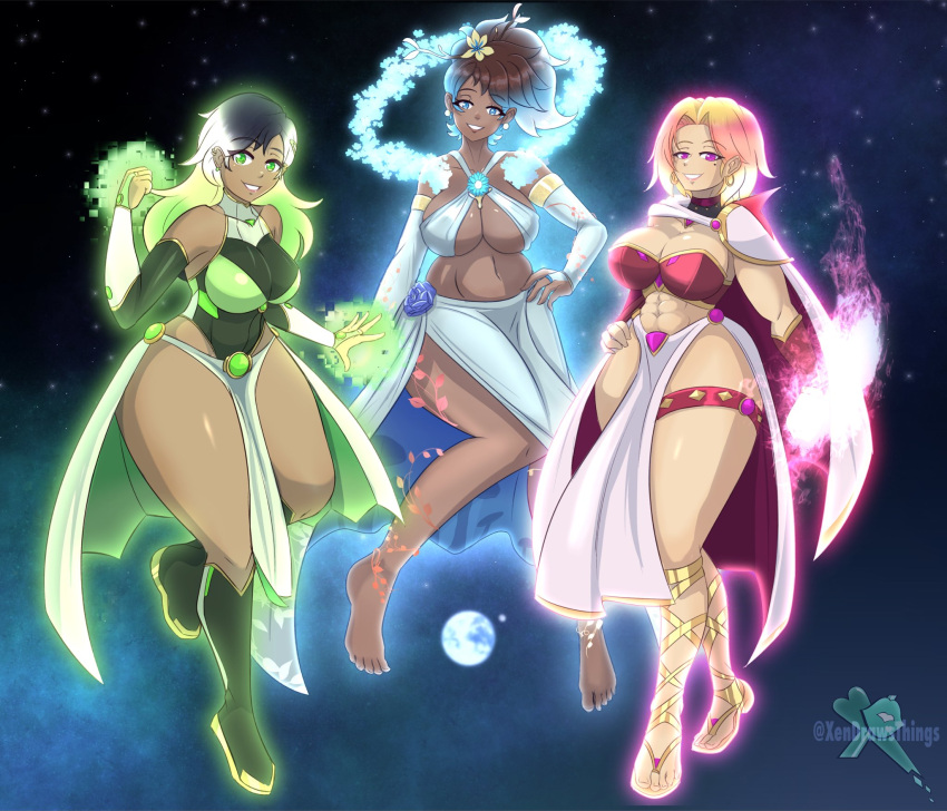 Rule 34 – 3girls abs aged up amphibia amphibia (finale) anne boonchuy artist name artist signature barefoot big breasts calamity power clothing disney disney channel ear piercing earrings earth feet female footwear full body glowing goddess group hourglass figure marcy wu moon muscles powers sasha waybright space thick thighs trio voluptuous wide hips xendrawsthings | 12444871