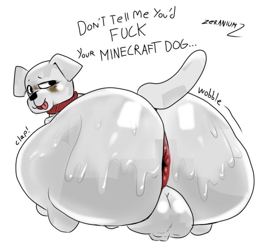 Rule 34 – anus butt focus canine feral huge butt looking back minecraft minecraft mob sweaty butt tagme text wolf (minecraft) zeraniumz | 12617726