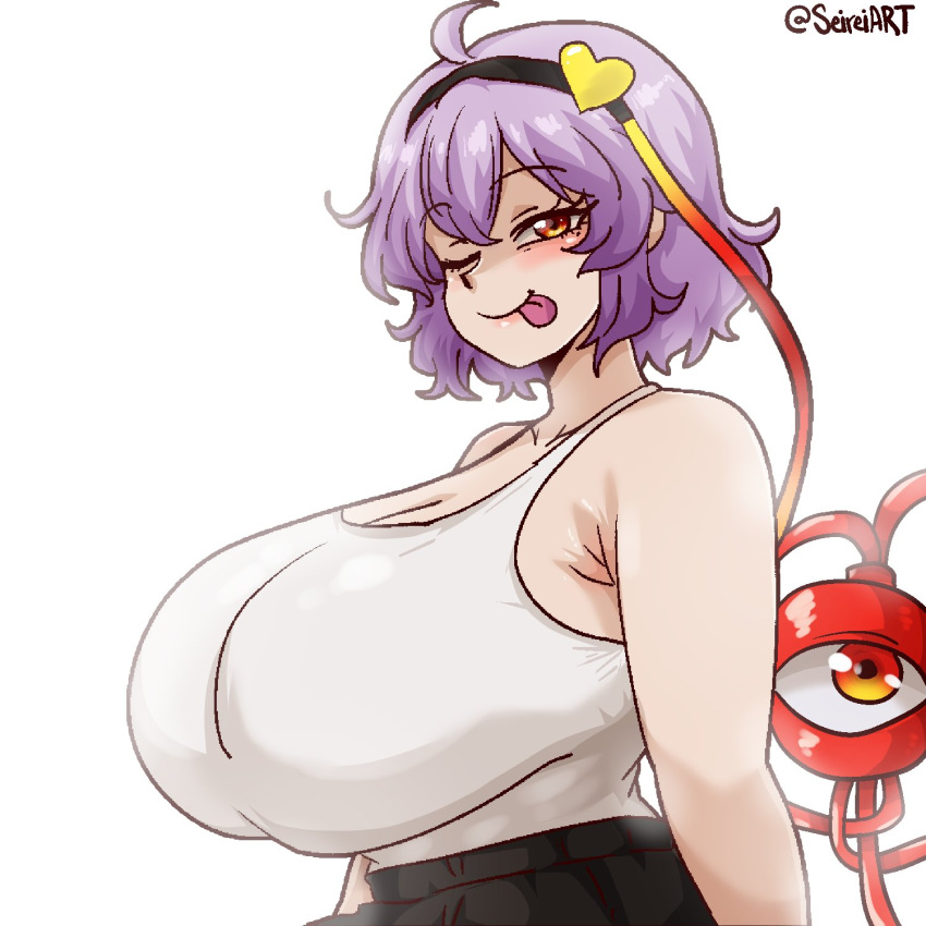 Rule 34 – 1girls big breasts big breasts breasts breasts clothed clothed female female female focus female only komeiji satori large boobs large breasts purple hair purple hair female satori komeiji seireiart short hair short hair female solo solo female solo focus tank top tanktop touhou touhou project white tank top | 12549057