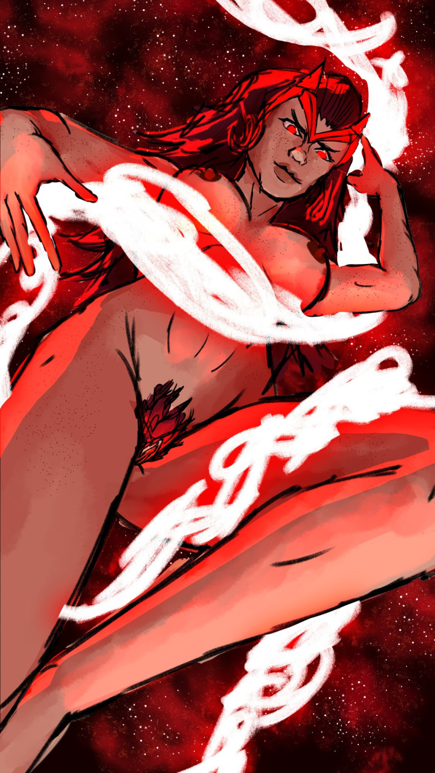 Rule 34 – big breasts dutch angle female focus floating glowing hairy pussy marvel rivals nude female pubic hair scarlet witch (marvel rivals) space background superheroine ursusnox wanda maximoff | 12487205