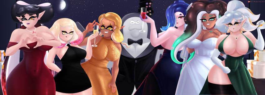 Rule 34 – 1boy 6girls big breasts big man (splatoon) black dress black necktie blonde female blonde hair blue hair breasts callie (splatoon) cleavage closed mouth deep cut (splatoon) dress el macho 20 frye (frostyfest 2025) frye (splatoon) gloves gold dress green dress green eyes hair covering eye heart heart hands inkling inkling girl jewelry large breasts licking licking lips long gloves long hair looking at viewer marie (splatoon) marina (splatoon) mole mole under eye mole under mouth moon necklace necktie night nighttime nintendo no bra no bra under clothes octoling octoling girl off the hook (splatoon) one eye closed one eye covered open mouth pearl (splatoon) pointy ears red dress red eyes ring shiver (frostyfest 2025) shiver (splatoon) short hair sideboob sky splatfest splatoon splatoon (series) splatoon 2 splatoon 3 squid sisters squid sisters (splatoon) tentacle hair tongue tongue out tuxedo two tone hair white dress white gloves white long gloves winking winking at viewer yellow eyes yellow hair | 12669120