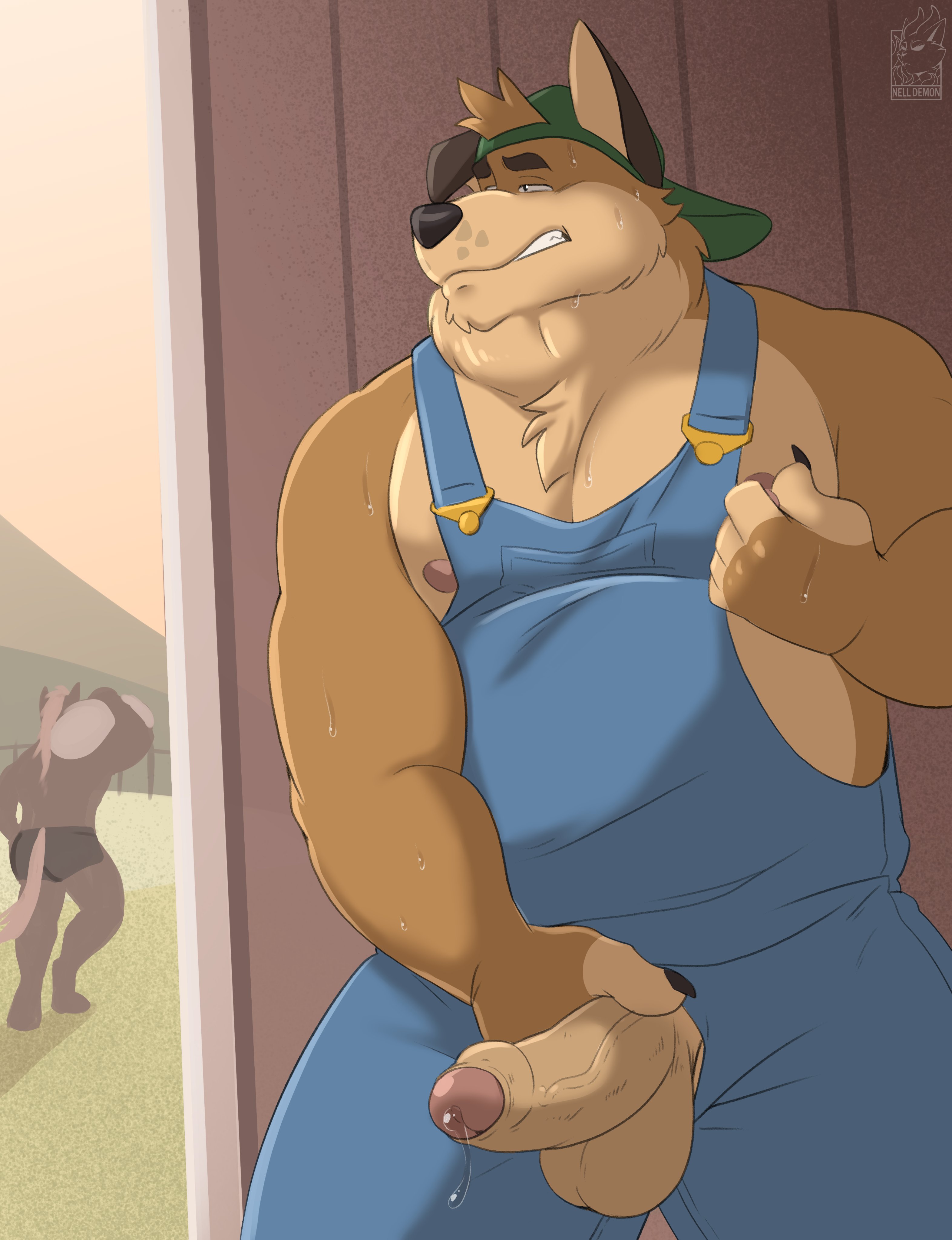 Rule34 – 2025 abs anthro backwards_baseball_cap backwards_hat balls barazoku barn baseball_cap belly biceps bodily_fluids canid canine canis carrying_another chest_tuft clothed clothing deltoids domestic_dog dripping duo equid equine erection facial_tuft foreskin genital_fluids genitals green_clothing green_hat green_headwear hand_on_penis hat headgear headwear horse male male/male mammal manly nelldemon nipple_fetish nipple_pinch nipple_play nipples open_overalls overalls overalls_only pecs penis pinch precum precum_drip shirtless shorts_only shoulder_carry slightly_chubby sweat sweatdrop topless tuft vein veiny_penis voyeur working