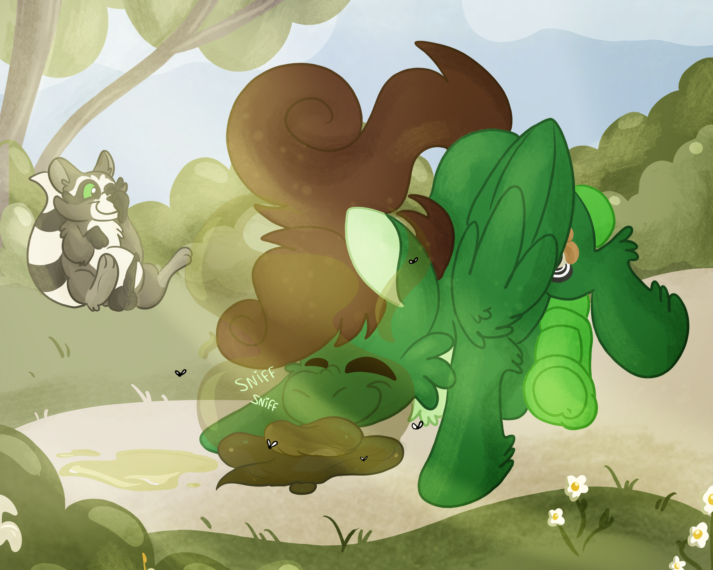 Rule34 – animal_genitalia animal_penis arthopod arthropod ass_up balls becoming_erect belly black_balls black_markings black_penis black_stripes bodily_fluids brown_hair brown_mane brown_tail closed_eyes covering covering_nose cutie_mark duo equid equine equine_genitalia equine_penis euspuche fan_character feces feces_on_ground feces_pile feral flies_for_smell flower fluffy fluffy_chest fly_(animal) folded_wings food food_in_feces forest forest_background fur genital_fluids genitals grass green_balls green_body green_eyes green_fur green_penis grey_body grey_fur hair half-erect holding_nose hooves horse insects looking_at_another male male_feral mammal mane markings mythological_creature mythological_equine nature nature_background outside paws pegasus penis pine_thunderoak plant pony procyonid raccoon raccoon_penis raccoon_tail scatplay skunk_tail smelly smile sniffing sniffing_feces squirrel_tail stink_fumes stink_lines story story_included stripes tail tree tree_trunk urine urine_on_ground urine_pool watersports white_belly white_body white_face white_fur wings