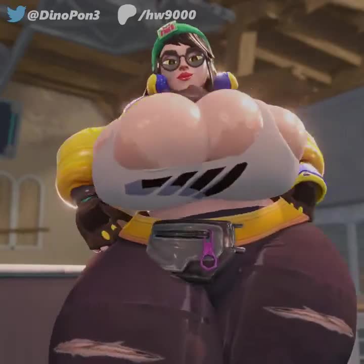 Rule34 – 1girls bouncing_breasts dinopony female female_only gigantic_breasts huge_breasts killjoy_(valorant) standing video