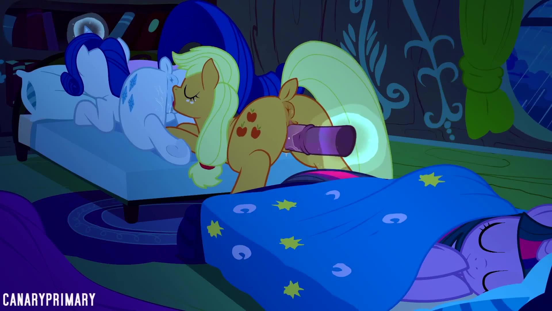 Rule34 – 3girls canaryprimary dildo female feral feral_only horsecock lesbian_sex video yuri