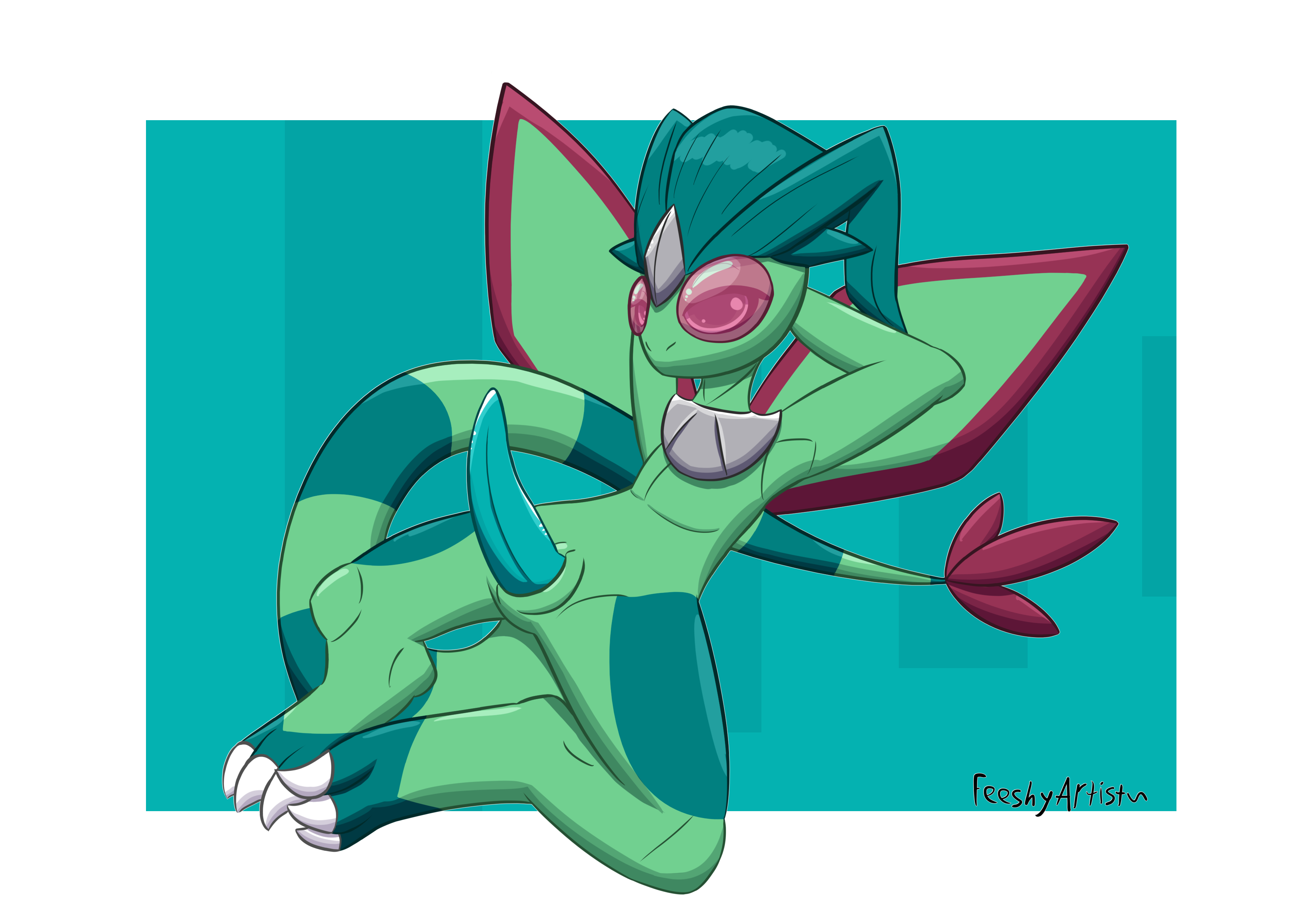 Rule34 – animal_genitalia anthro clothing dragon egyptian egyptian_clothing feeshyartist generation_3_pokemon genital_slit genitals lying male mythological_creature mythological_scalie on_back penis pokemon scalie solo tapering_penis usekh wings