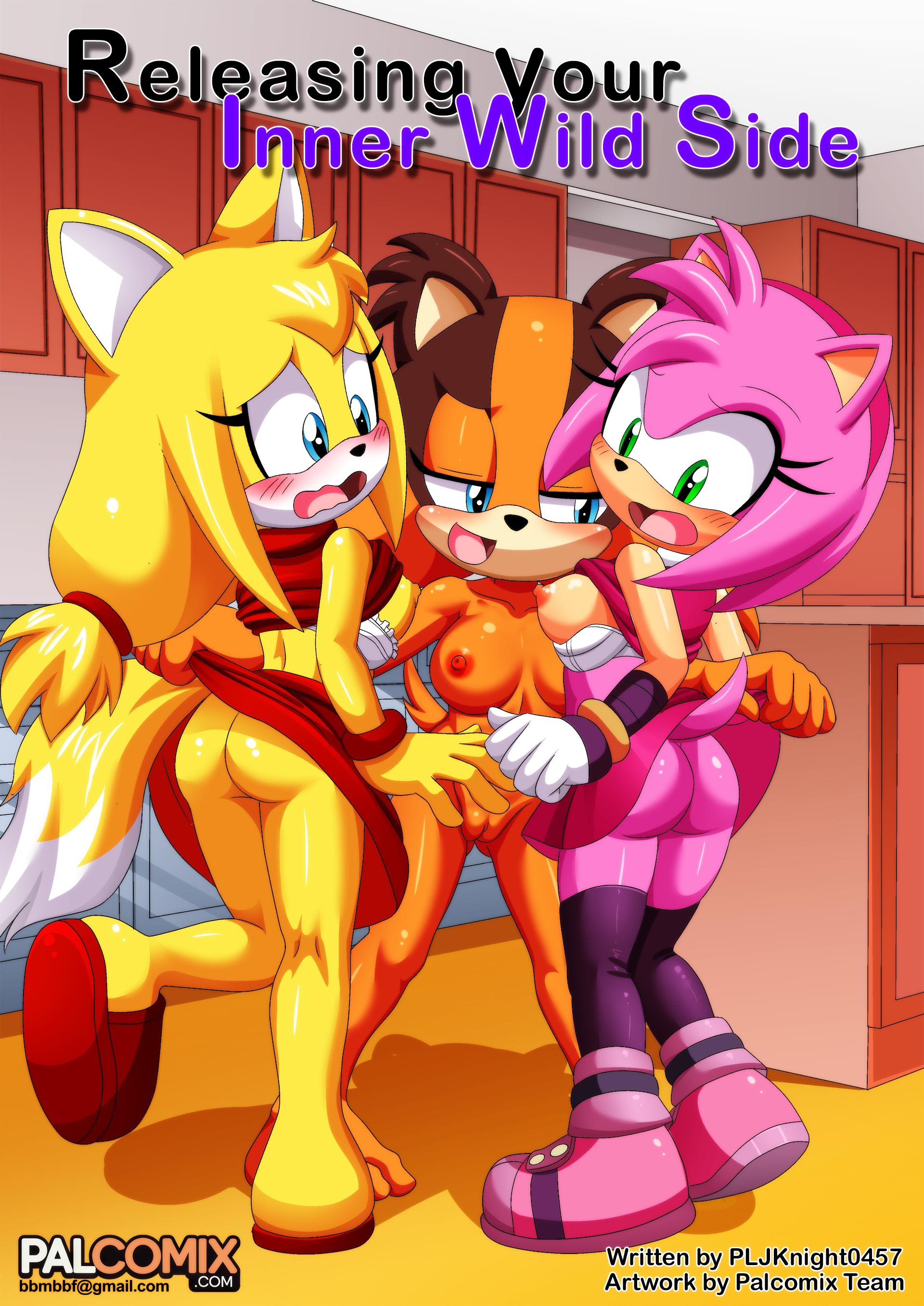 Rule34 – 3girls anthro ass blush breasts female female/female female_only mobian_(species) nipples nude open_mouth pussy releasing_your_inner_wild_side_(comic) tongue yuri