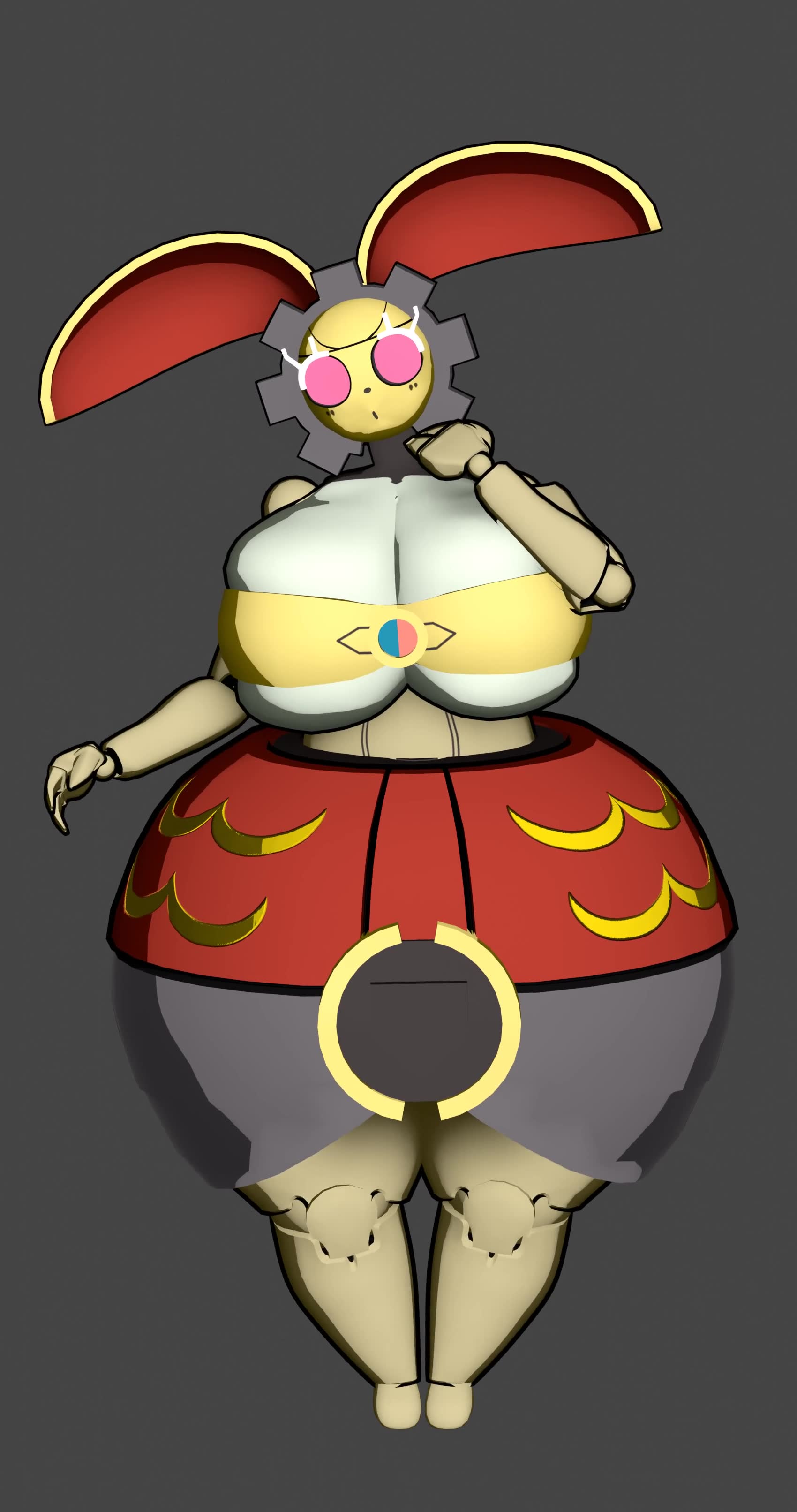 Rule34 – anthro big_breasts big_ears bottom_heavy breasts cleavage clothed clothing female generation_7_pokemon huge_breasts huge_thighs humanoid hyper looking_at_viewer metallic_body mythical_pokemon open_mouth original_color_magearna pink_eyes pokemon professionaldipshit short_playtime solo standing thick_thighs turntable_(animation) under_boob video wide_hips
