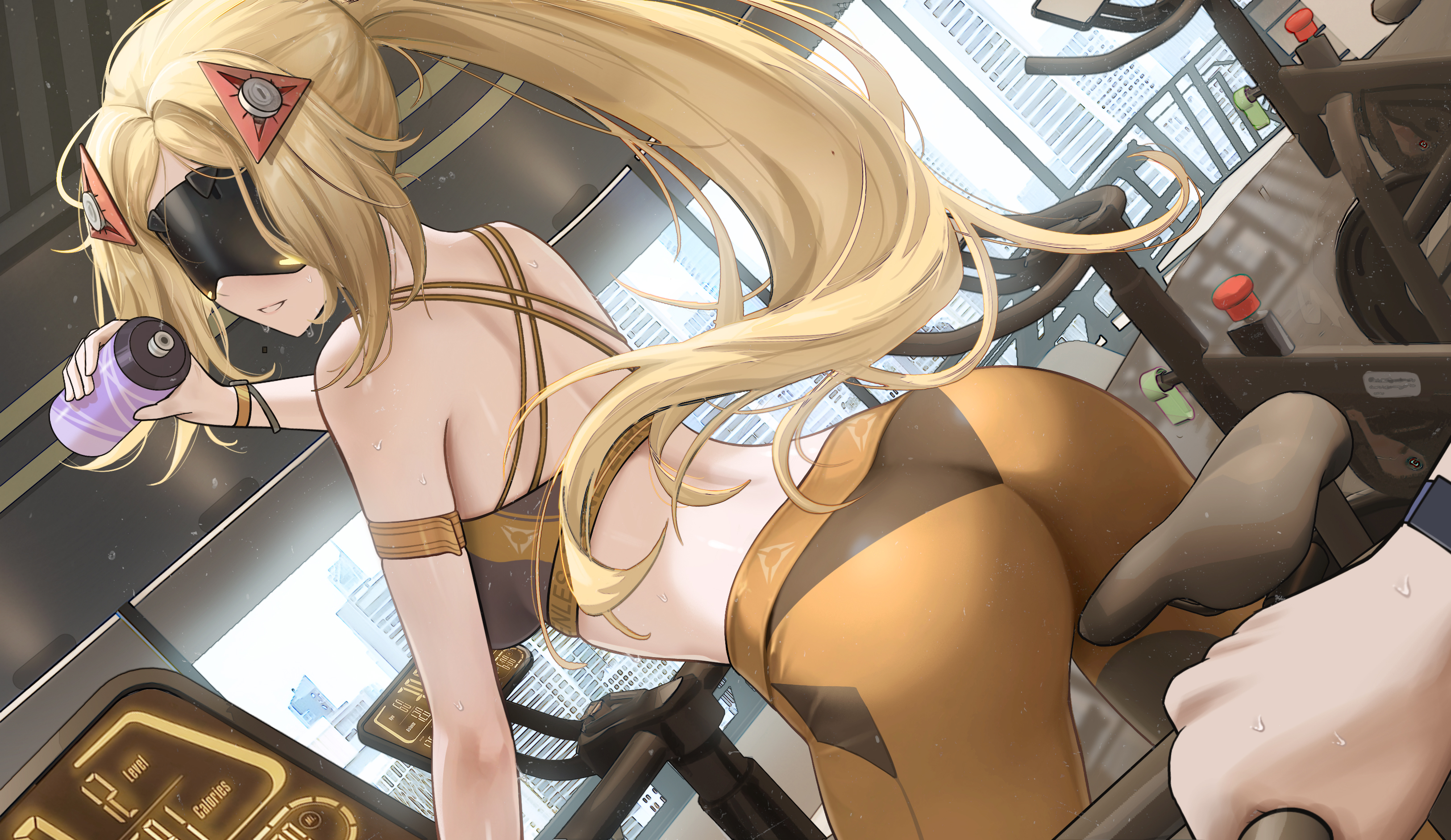 Rule34 – 1girls alternate_color ass big_ass blonde_hair bottle breasts bubble_butt dat_ass fat_ass female female_focus gym indoors large_ass looking_at_viewer looking_back pov raidriar_18 thick_ass thick_thighs trigger_(zenless_zone_zero) visor wide_hips workout workout_clothes zenless_zone_zero