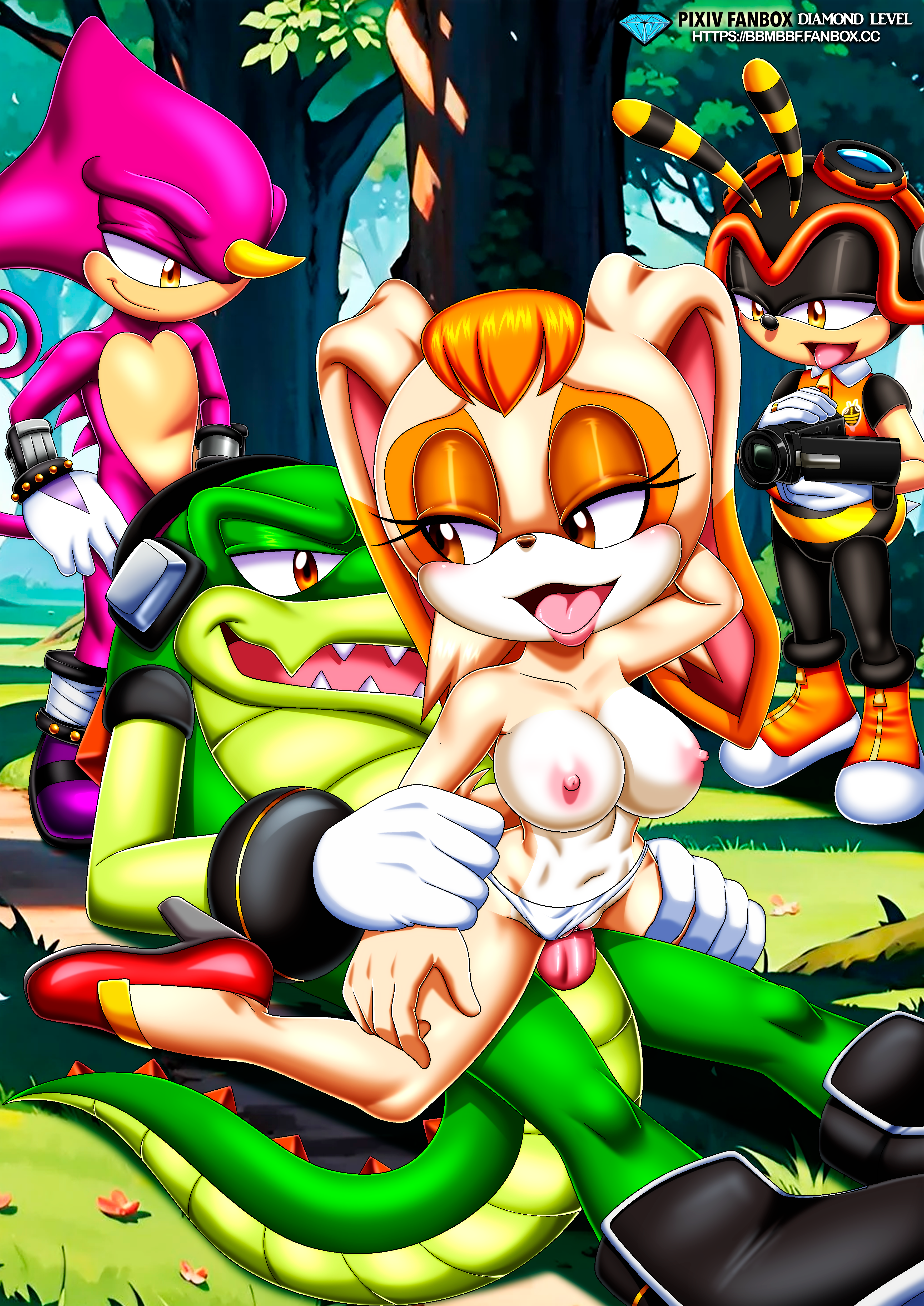 Rule34 – 1girls 3boys 4kids_entertainment bee chameleon crocodile female filming male male/female panties rabbit sex tms_entertainment underwear