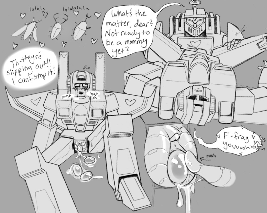 Rule 34 – blush dialogue egg insertion egg laying eggs huffing insecticon pushing back inside pussy drip scrussy spread legs starscream transformers valve (transformers lore) | 12874196