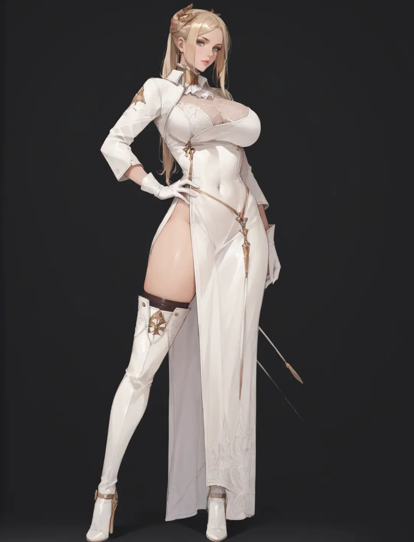 Rule 34 – ai generated bewitching thighs big breasts blonde hair full body nier: automata shu yorha commander | 12796442