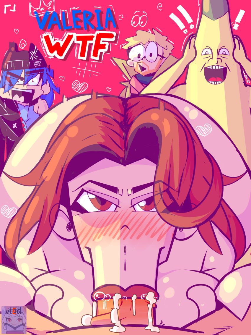 Rule 34 – angry face big breasts big butt blowjob blowjob face blush brown skin cum in mouth fortnite hope (fortnite) jonesy (fortnite) looking at viewer meme reference parallel vlad peely penis valeria (fortnite) vi wesker white skin wtf | 12717924