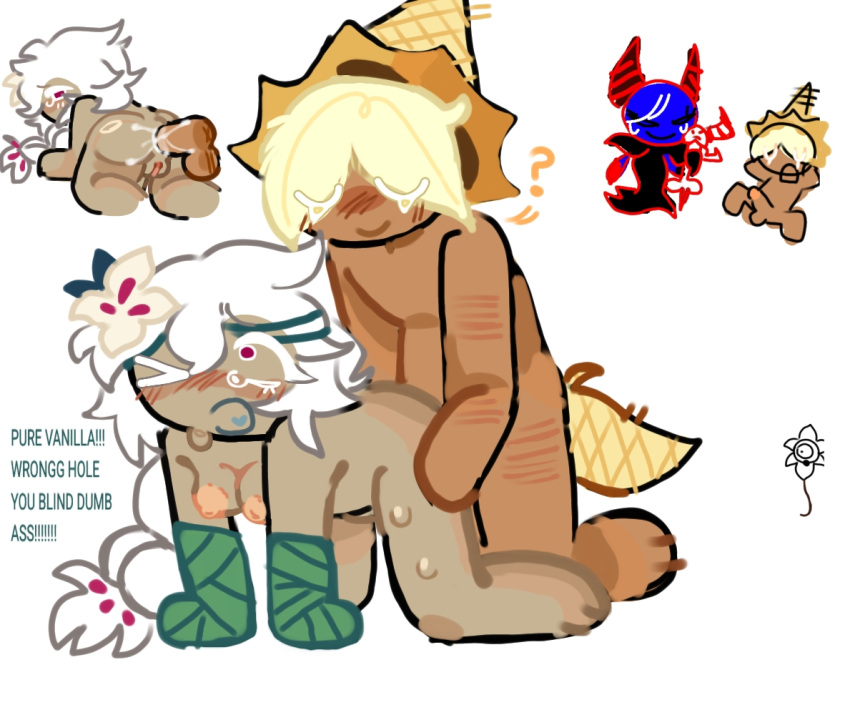 Rule 34 – accidental anal anal sex cookie run cookie run kingdom dark enchantress cookie idk what to tag it pure vanilla cookie white lily cookie | 12713480