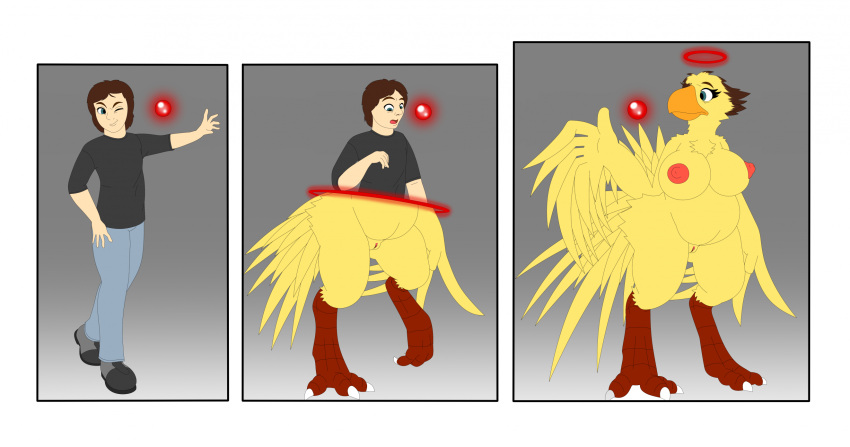 Rule 34 – 2025 anthro avian beak belly big breasts bird bottomwear breasts brown hair chest tuft chocobo claws clothed clothed male clothing digitigrade feather hands feathered crest feathers feet female final fantasy footwear gender transformation genitals hair head crest hi res huge breasts human looking at object male mammal materia mtf transformation nipples non-mammal breasts non-mammal nipples nude nude female pants pussy raised arm sequence shirt shoes simple background solo square enix surprised expression tail tail feathers tail feathers tuft talons teal eyes thatmoondragon thick thighs toe claws toes topwear transformation transformation through magic tuft unexpected wide hips winged arms wings yellow beak yellow body yellow feathers | 12896439
