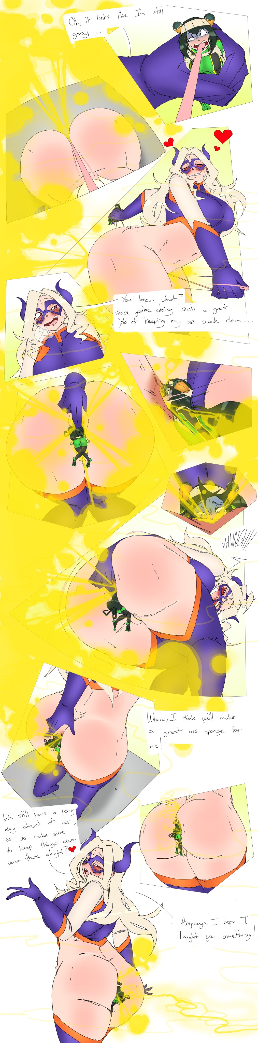 Rule 34 – 2d comic dialogue fart fart fetish fart slave fart torture farting in mouth fat ass female focus giantess lazei mount lady my hero academia smaller female stuck swamp ass sweaty teasing text thick thighs trapped in butt tsuyu asui yuu takeyama | 13138990