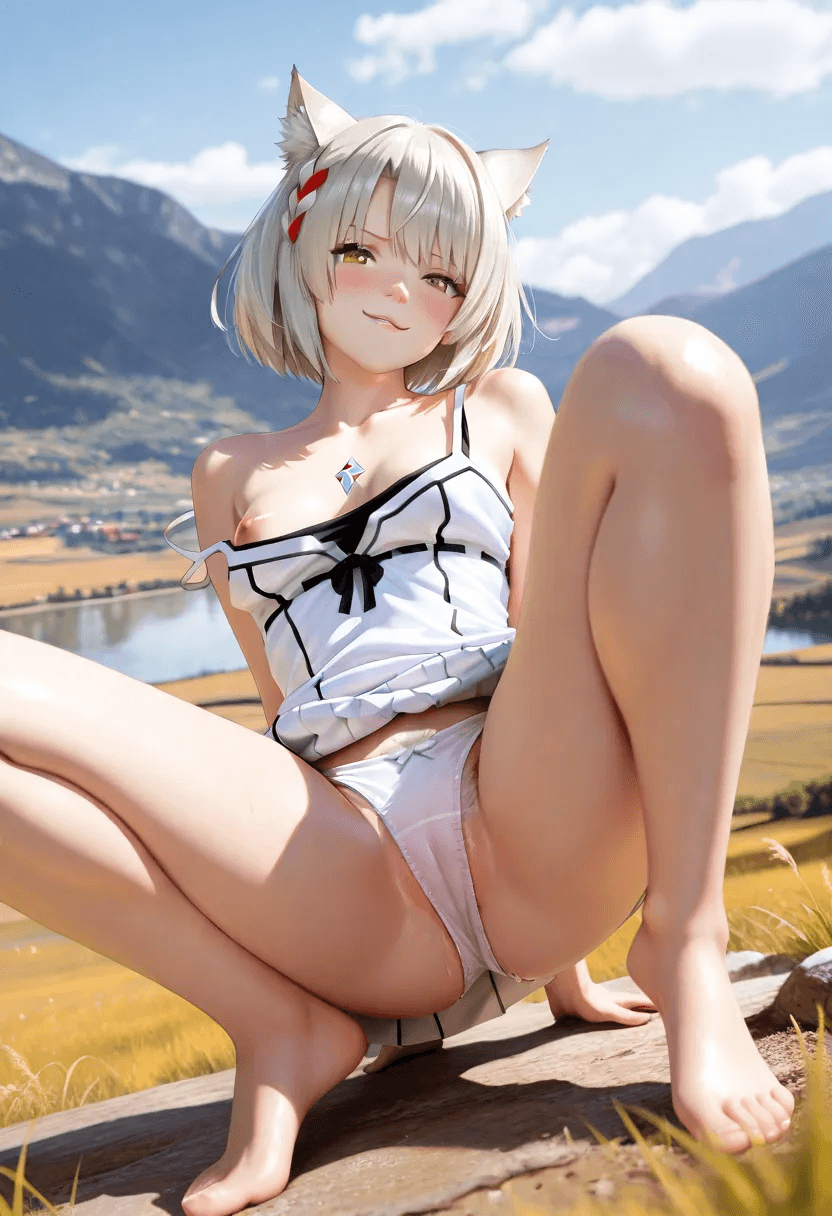 Rule 34 – 1girls :3 ai generated bangs bare legs barefoot brown eyes cameltoe cat ears catgirl core crystal crouching golden eyes gormotti horny horny female inviting inviting to sex landscape loose clothes mio (xenoblade) nipple slip outdoors panties pubes pubic hair pussy pussy outline silver hair skirt skirt lift small breasts smirk tank top teasing vest video games wet pussy white hair xenoblade (series) xenoblade chronicles 3 | 13069283