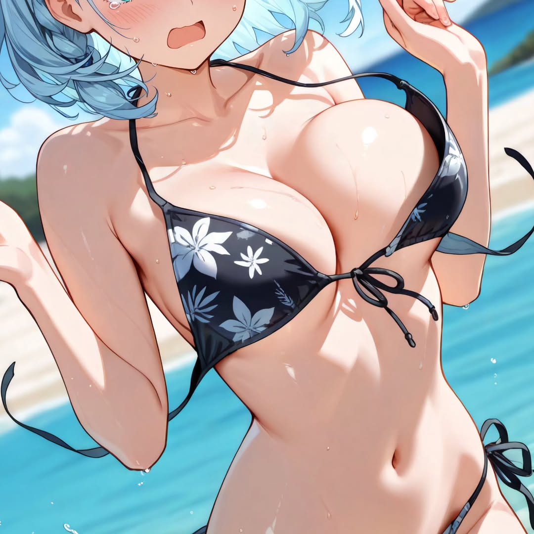 Rule 34 – 2025 beach belly bikini blue hair blushing female boobs out breasts out embarrassed female flower bikini instagram meta open mouth screaming screaming in agony screaming in pain screaming in pleasure ten01c tummy unknown female unnamed character wet bikini wet body | 13244531