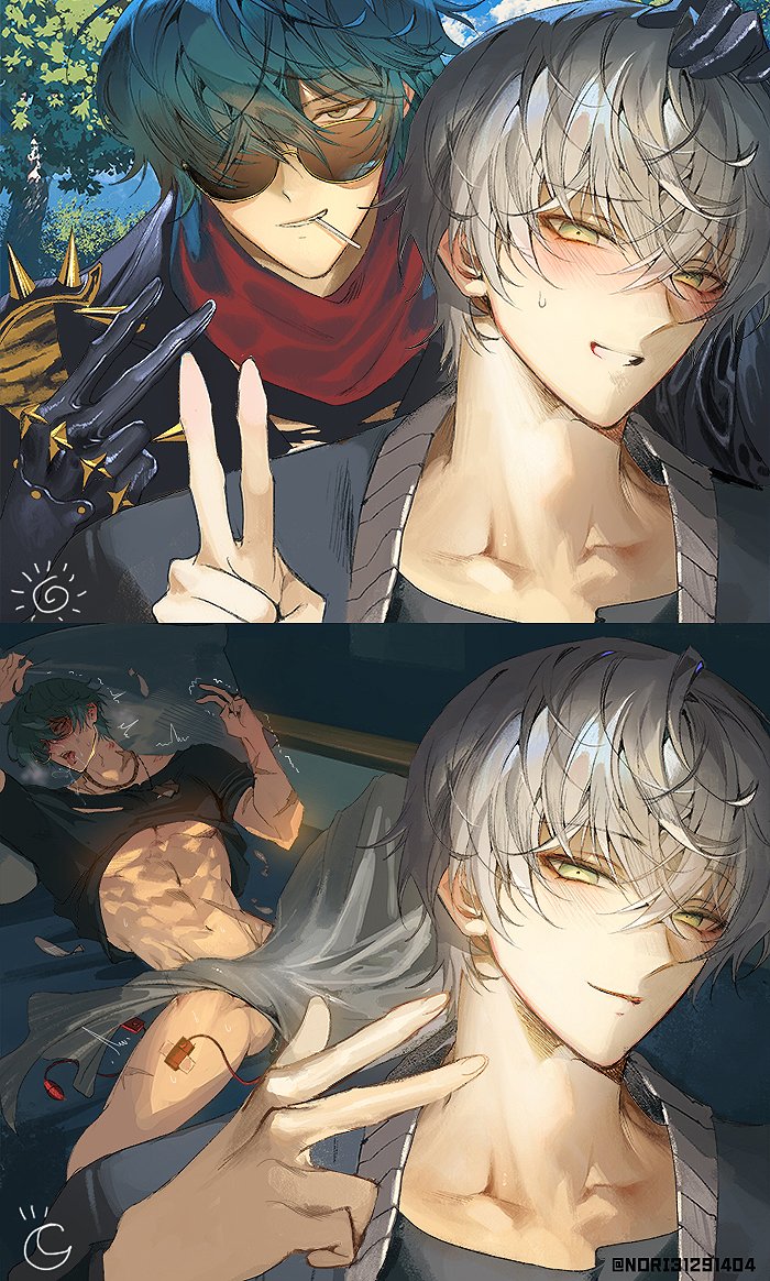 Rule 34 – 2boys 2koma abs ass bed bedroom blanket blush blush gay instant loss instant loss 2koma lighter (zenless zone zero) male male/male male moaning male only moaning moaning in pleasure motion lines muscular muscular male nori31291404 pantless peace sign pleasure face pleasured saliva scars selfie sex toy smiling sweat tongue tongue out vibrator vibrator cord vibrator in ass wise (zenless zone zero) yaoi zenless zone zero | 13178203